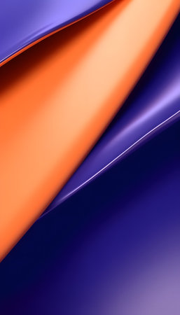 abstract background with smooth lines in blue, orange and purple colorsの素材