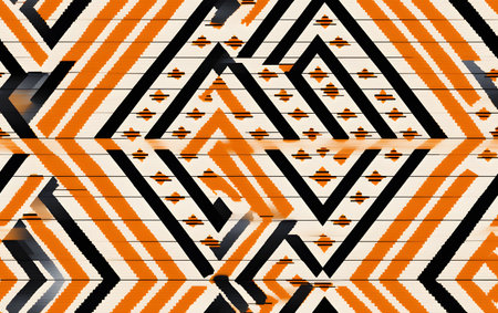 Abstract background with geometric pattern. 3d render, 3d illustration.の素材