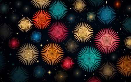 abstract background with stars and rays. Vector illustration. EPS 10の素材