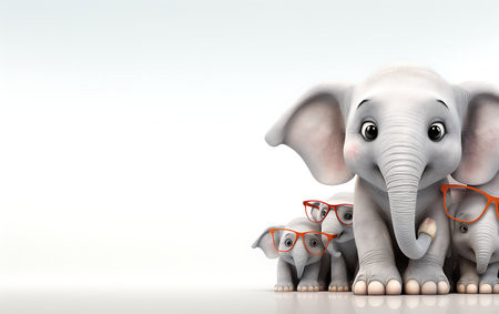 Halloween pumpkin with an elephant on a dark background with copy spaceの素材