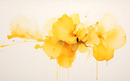 Yellow daffodils isolated on white background. Spring flowers.の素材