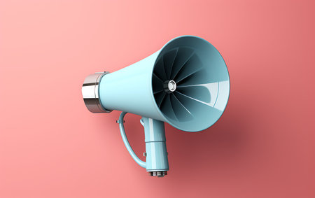 speaker on a background. 3d render. music conceptの素材