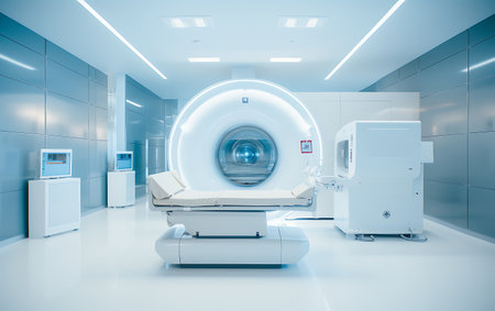 Interior of a modern hospital. Medical equipment. Diagnoses.の素材