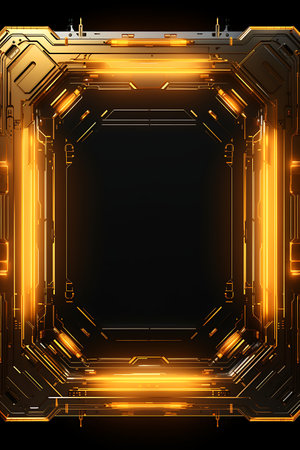 Abstract technology concept background, circuit board with glowing lights. Vector illustrationの素材