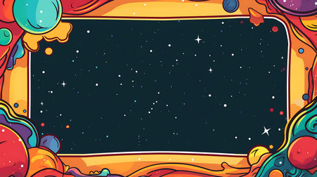 Background with frame and space for text. Vector illustration. Eps10の素材