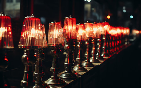 Modern powerful sports motorcycle dark background.の素材