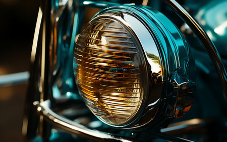 Racing mortorbike neon light backgroud. Race mortorcycle fast transportation.の素材