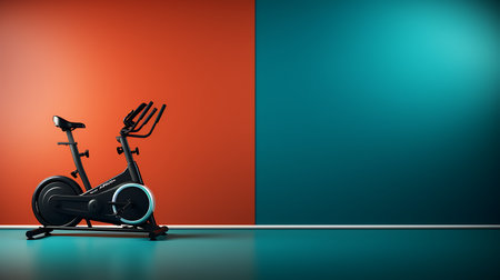 Workout Fitness equipments background with copy space for textの素材