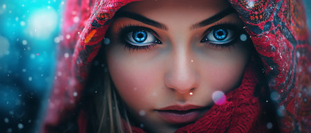 Cyborg woman with white skin. 3d rendering toned image double exposureの素材