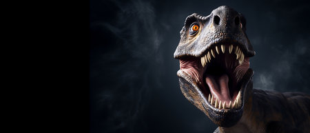 dinosaur on white background. 3d render of dinosaur on white backgroundの素材