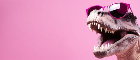 dinosaur on white background. 3d render of dinosaur on white backgroundの素材