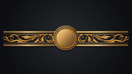 Greek Ornamental border frame. Elegant greece element for designの素材