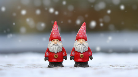 santa claus with snow background, christmas and new year conceptの素材