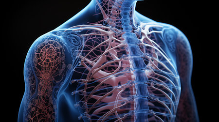 Human Body Anatomy (Lungs Anatomy) For Medical Conceptの素材