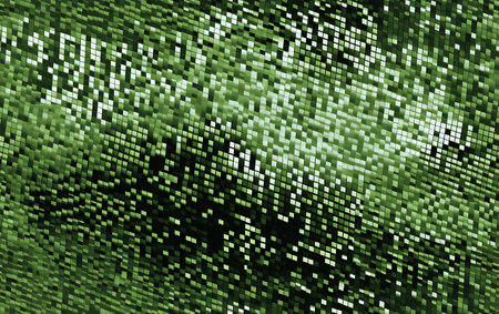 abstract green digital matrix background, computer generated abstract background, 3d renderの素材