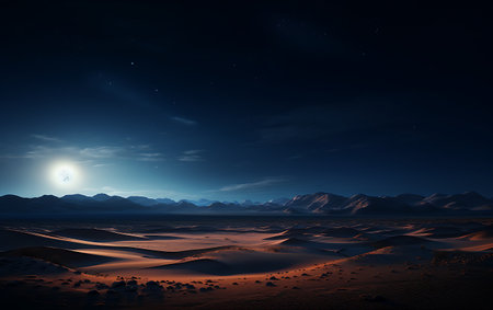 Fantasy alien planet. Mountain and lake. 3D illustration.の素材