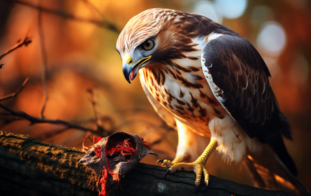 Red-tailed Hawk (Buteo jamaicensis)の素材