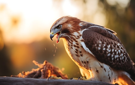 Red-tailed Hawk (Buteo jamaicensis)の素材