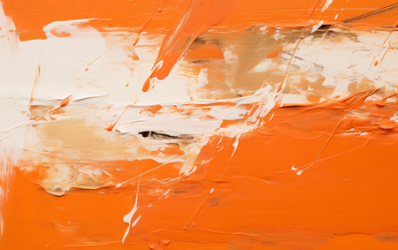 Abstract oil paint brush strokes on canvas. Colorful background for your design.の素材