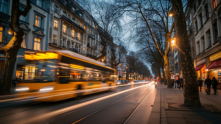 Red train in the subway station Europe.の素材