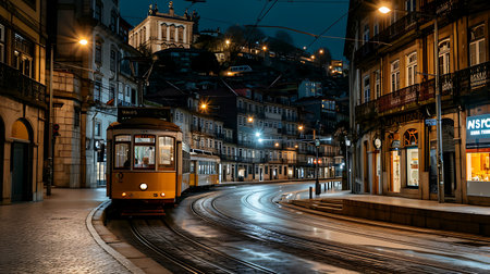 Red train in the subway station Europe.の素材