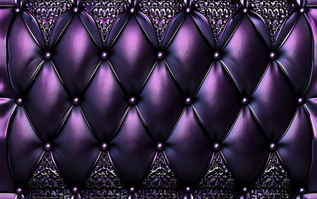 Luxury purple leather upholstery background. Computer generated graphics.の素材