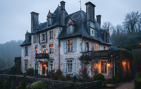 Luxury house in the old town of Bruges, Belgiumの素材