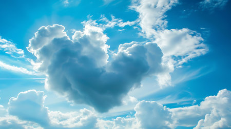 blue sky with cloud closeup. Beautiful nature background with copy spaceの素材