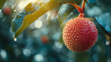 Kiwano fruit on tree, Kiwano or Kiwano fruitの素材
