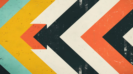 Retro grunge arrow background. Vector illustration. Eps 10.の素材