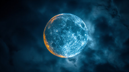 Planet Earth in outer space. 3D illustration. Elements of this image furnished by NASAの素材