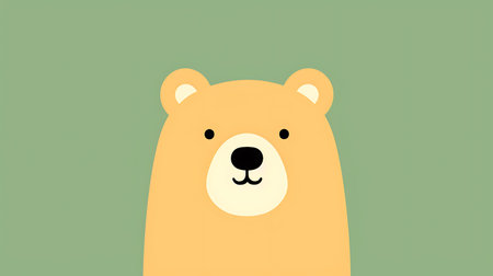 Cute cartoon bear. Vector illustration for your design. EPS10の素材