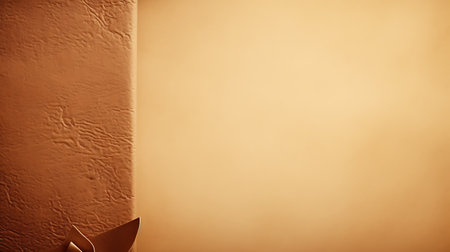 Close up of a paper flower on a wall with copyspaceの素材