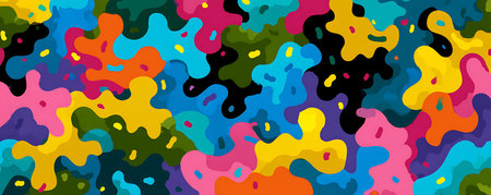 Abstract background with colorful splashes. Vector illustration for your design.の素材