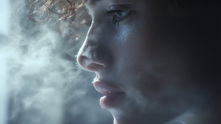 3D rendering of a tropical island with an open door at sunsetの素材