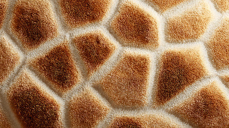 Texture of the skin of a giraffe. Close-up.の素材