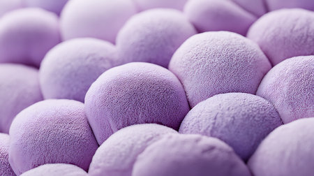 close up of purple bath bombs on white background with shallow depth of fieldの素材
