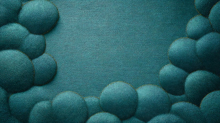 blue fabric texture background with space for text or image, close upの素材