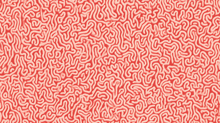 Coral pattern. Seamless background. 3D rendering illustrationの素材