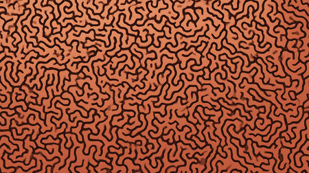 Abstract background with a relief pattern in the form of a human brainの素材