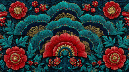 abstract background with a wavy pattern in green and blue colorsの素材