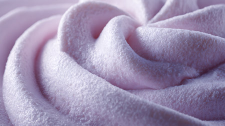 Soft pink silk texture as background, closeup. Soft focus.の素材