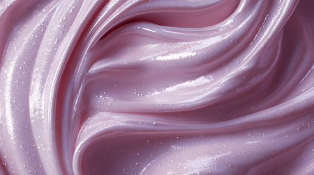 close up of a pink swirl of satin fabric as backgroundの素材