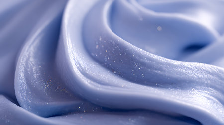 close up of blue crepe paper texture background, shallow dofの素材