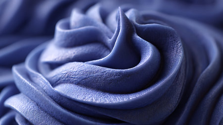 close up of blue crepe paper texture, macro photo with shallow depth of fieldの素材