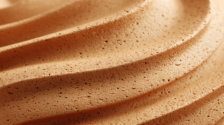 close up of a chocolate ice cream on a white background. macroの素材