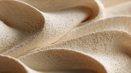 close up of ice cream in the form of a wave. macroの素材