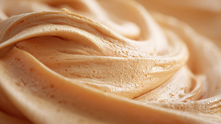 close up of cream texture as a background, shallow depth of fieldの素材