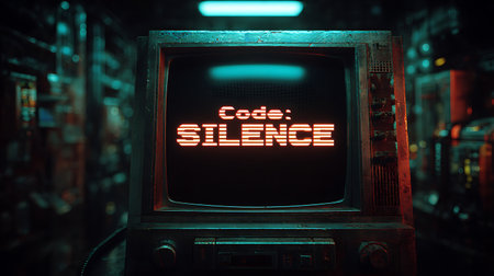 Retro video game machine with cyber security text. 3d renderingの素材