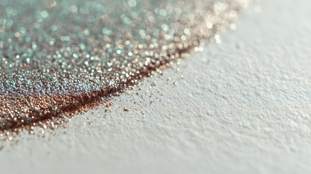 Abstract background with glitter and bokeh defocused lights on white paper textureの素材